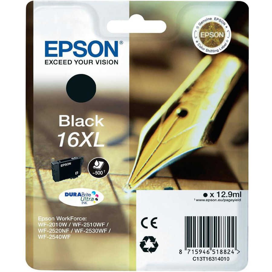 Epson 16XL-T1631-C13T16314020 Siyah Orjinal Kartuş