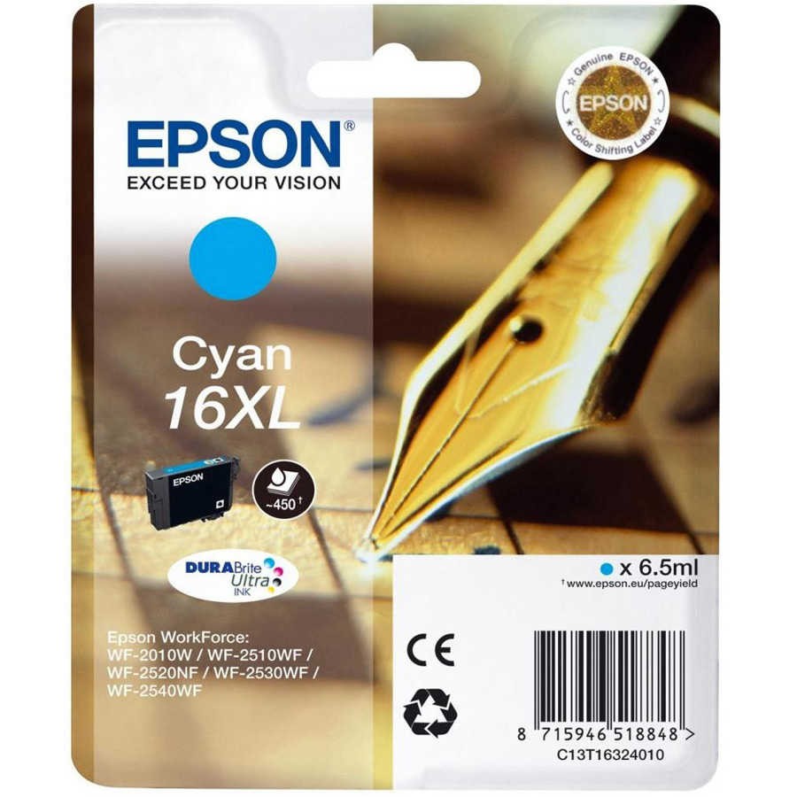 Epson 16XL-T1632-C13T16324020 Mavi Orjinal Kartuş