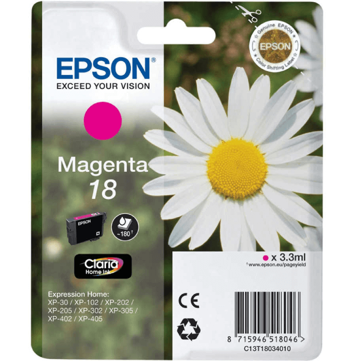 Epson 18 Orjinal Kırmızı Kartuş