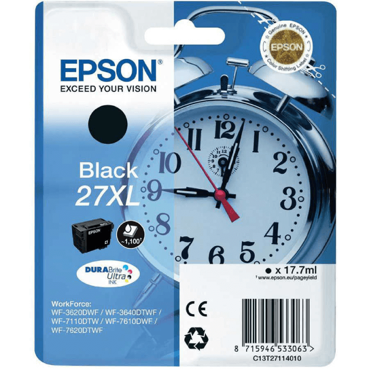 Epson 27xl-T2711-C13t27114020 Orjinal Siyah Kartuş