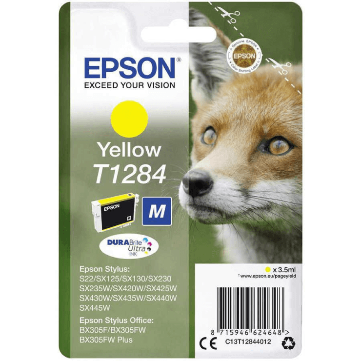 Epson T1284 Orjinal Sarı Kartuş