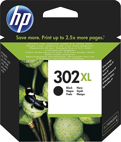 Hp 302xl-F6U68AE Siyah Orjinal Kartuş