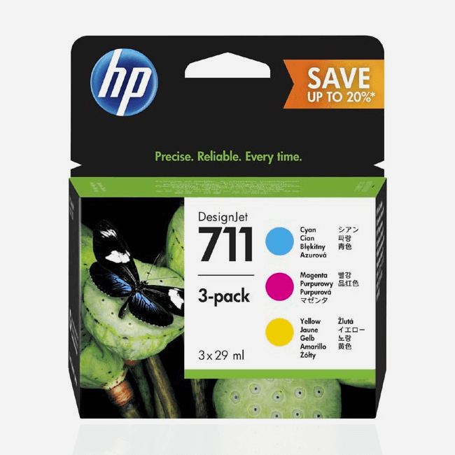 Hp 711 Orjinal 3'Lü Set Kartuş (renkli)