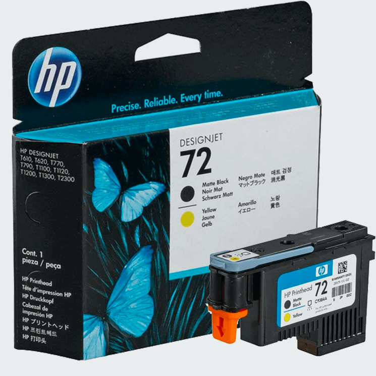 Hp 72 C9384ae Siyah Ve Sarı Baskı Kafası