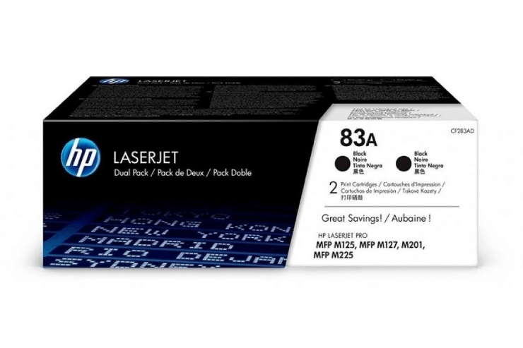 Hp 83a-Cf283ad Orjinal Siyah Toner 2'li Paket